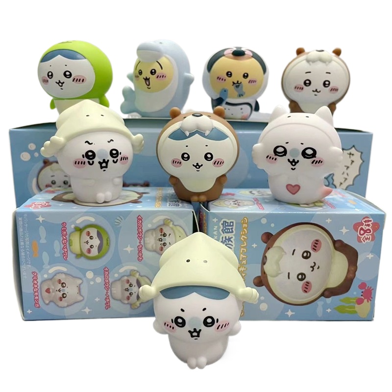 Marine Aquarium Kit - 8pcs/Box Kawaii Chiikawa Aquarium Blind Box