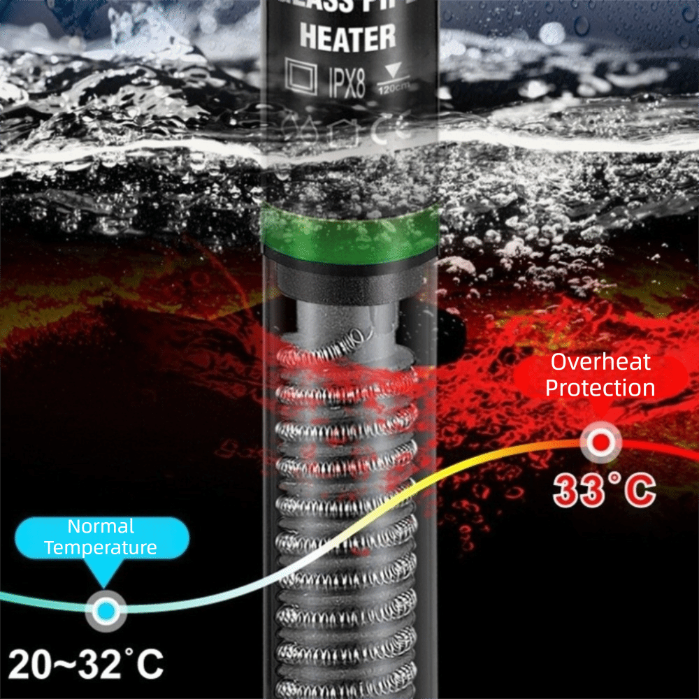 Marine Aquarium Heater - 25W-300W Aquarium Submersible Heater Constant Thermostat