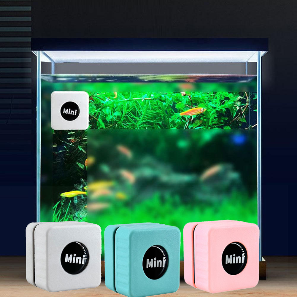 Marine Aquarium Glass Scraper - Magnetic Aquarium Glass Cleaner Mini Square