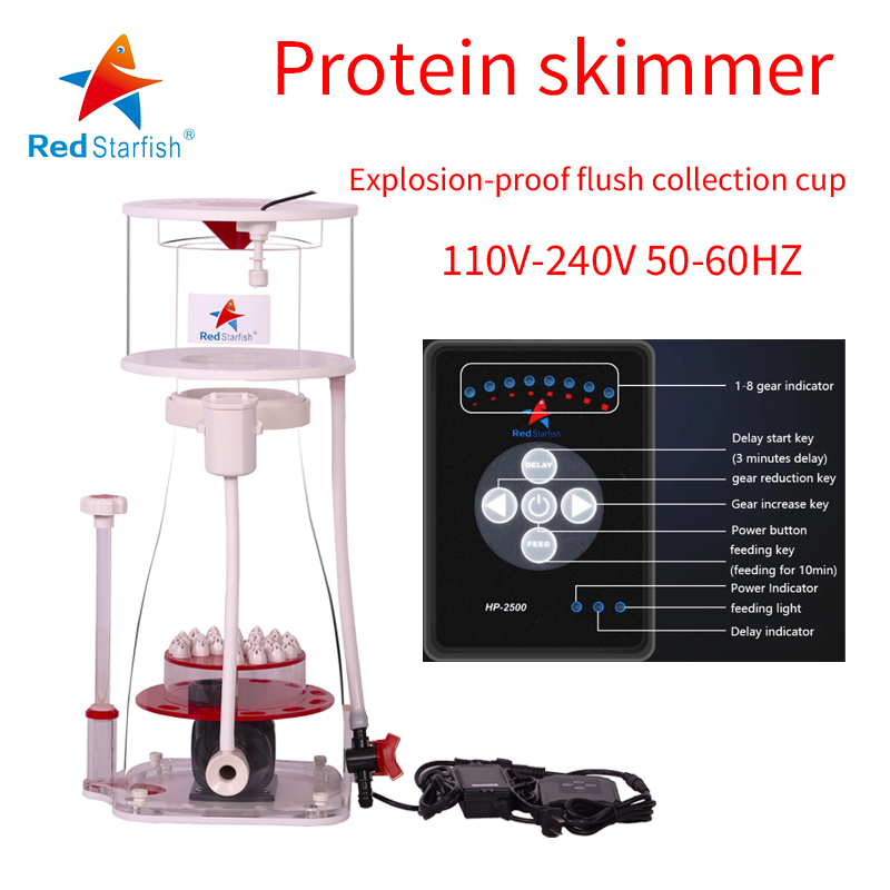 Protein Skimmer Hang On - 110-240V Màu Đỏ Sao Biển Hồ