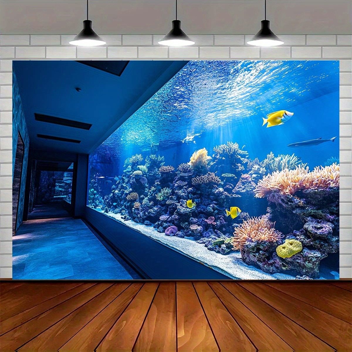 Aquarium Marine - Vibrant Underwater Aquarium Tapestry Coral Reef