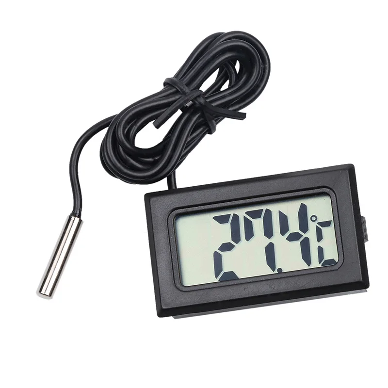 Marine Aquarium Hydrometer - Car Digital Thermometer Mini LCD Temperature