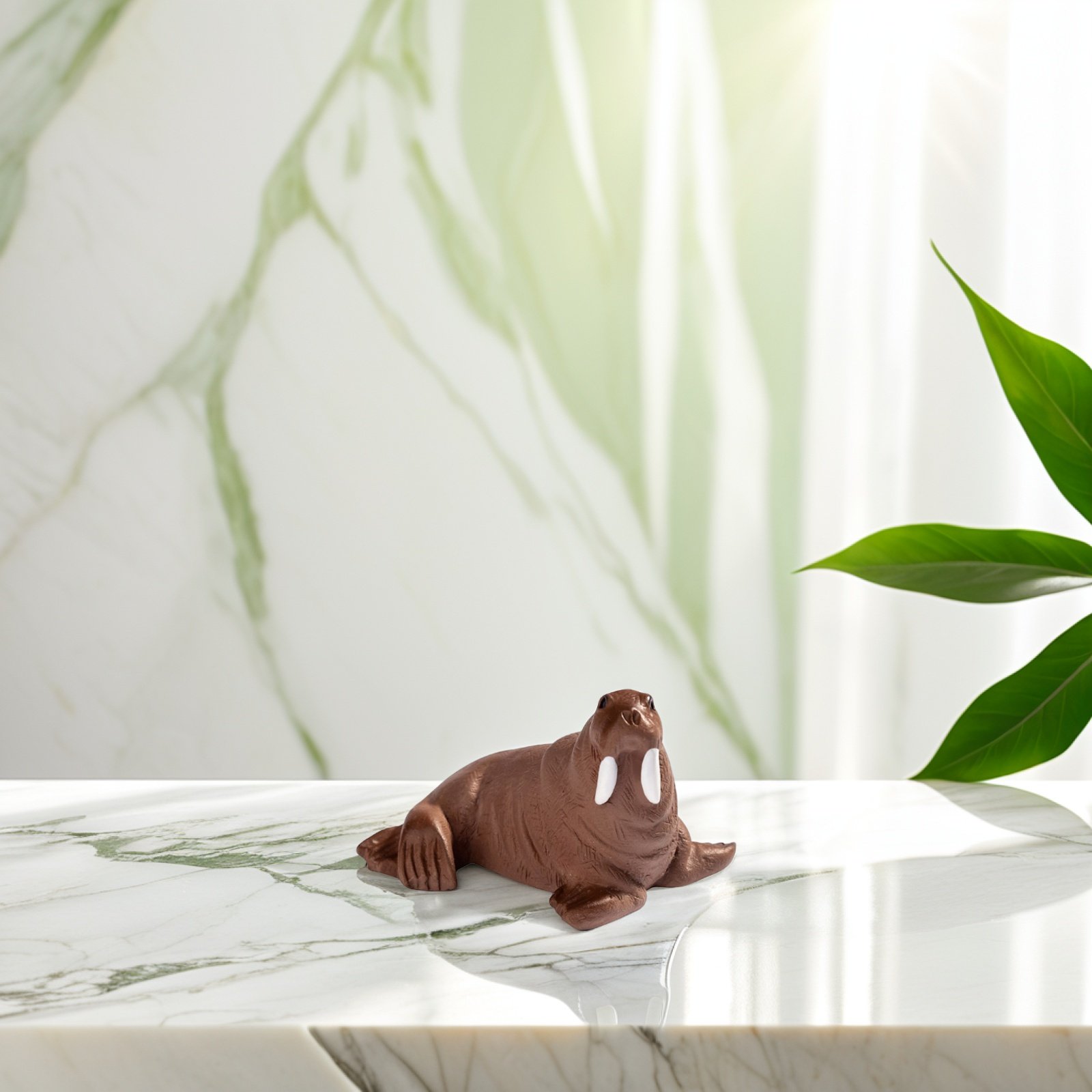 Aquarium Marine - 2Pcs Mini Resin Walrus Marine Animal