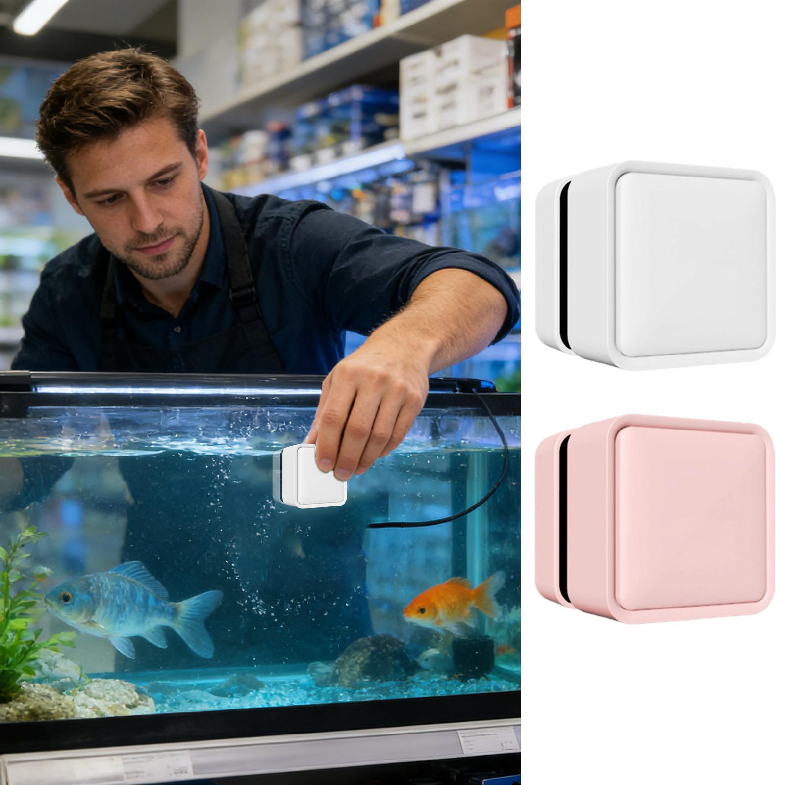 Magnetic Fish Tank Cleaner Dou - đánh giá và giá Marine Aquarium Glass Scraper