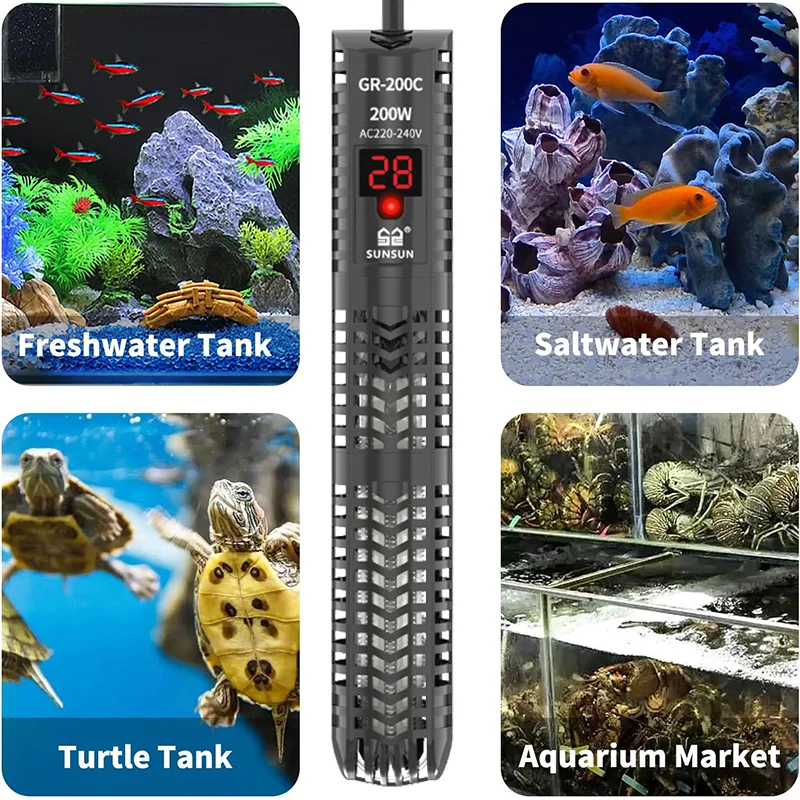 Aquariums Submersible Heater D - đánh giá và giá Marine Aquarium Heater
