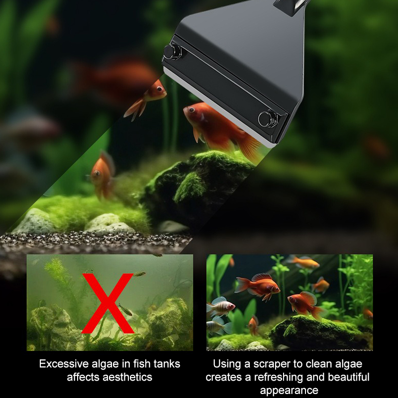 Aquarium Algae Remover Aluminu - đánh giá và giá Marine Aquarium Glass Scraper