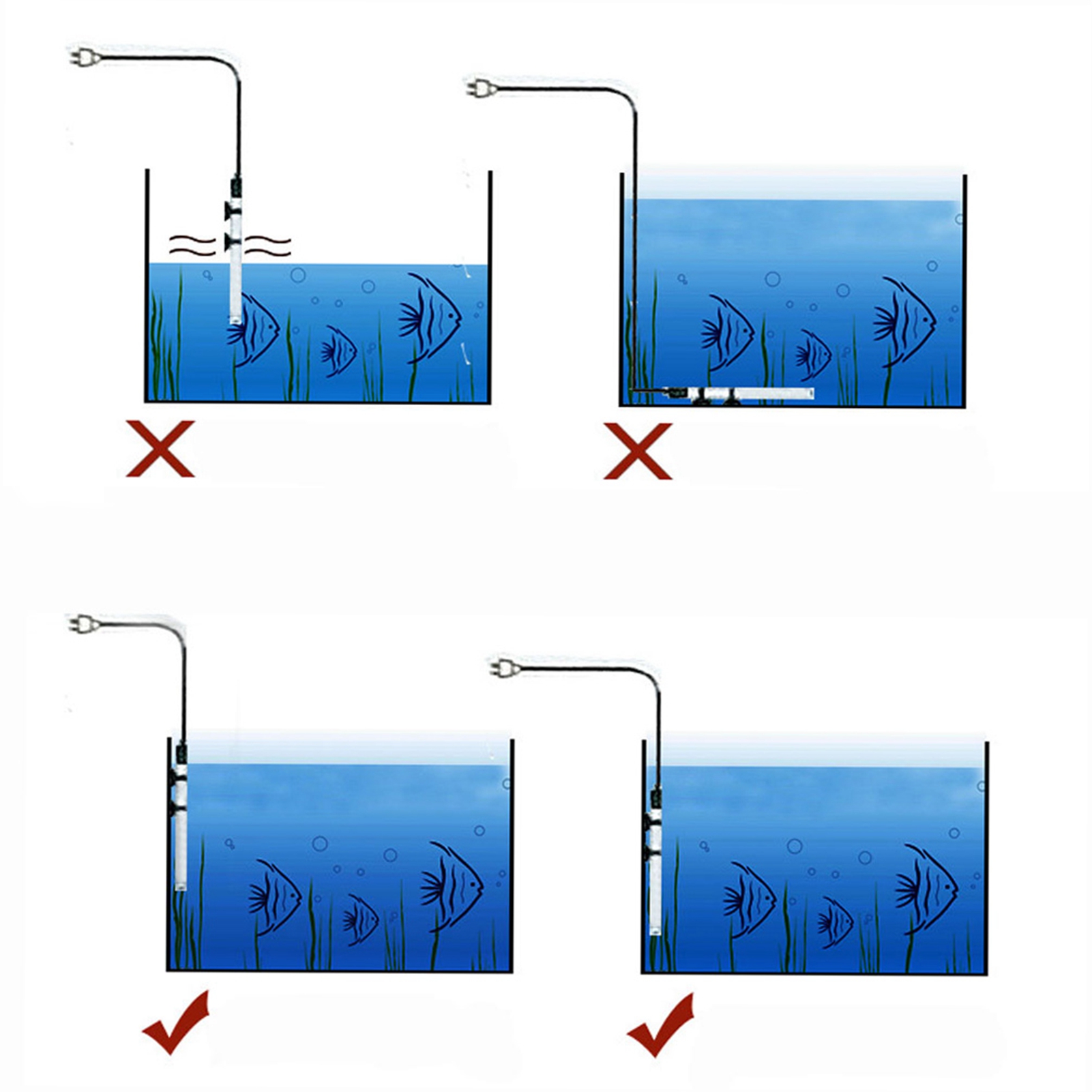 Submersible Heater Heating Rod - đánh giá và giá Marine Aquarium Heater