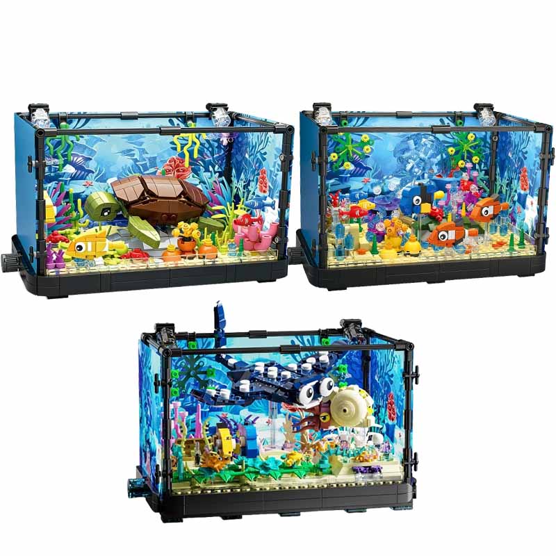 Fish Tank Building Block Set w - đánh giá và giá Marine Aquarium Kit
