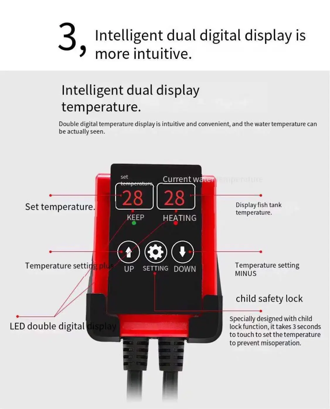 1000W Aquarium Submersible Hea - đánh giá và giá Marine Aquarium Heater