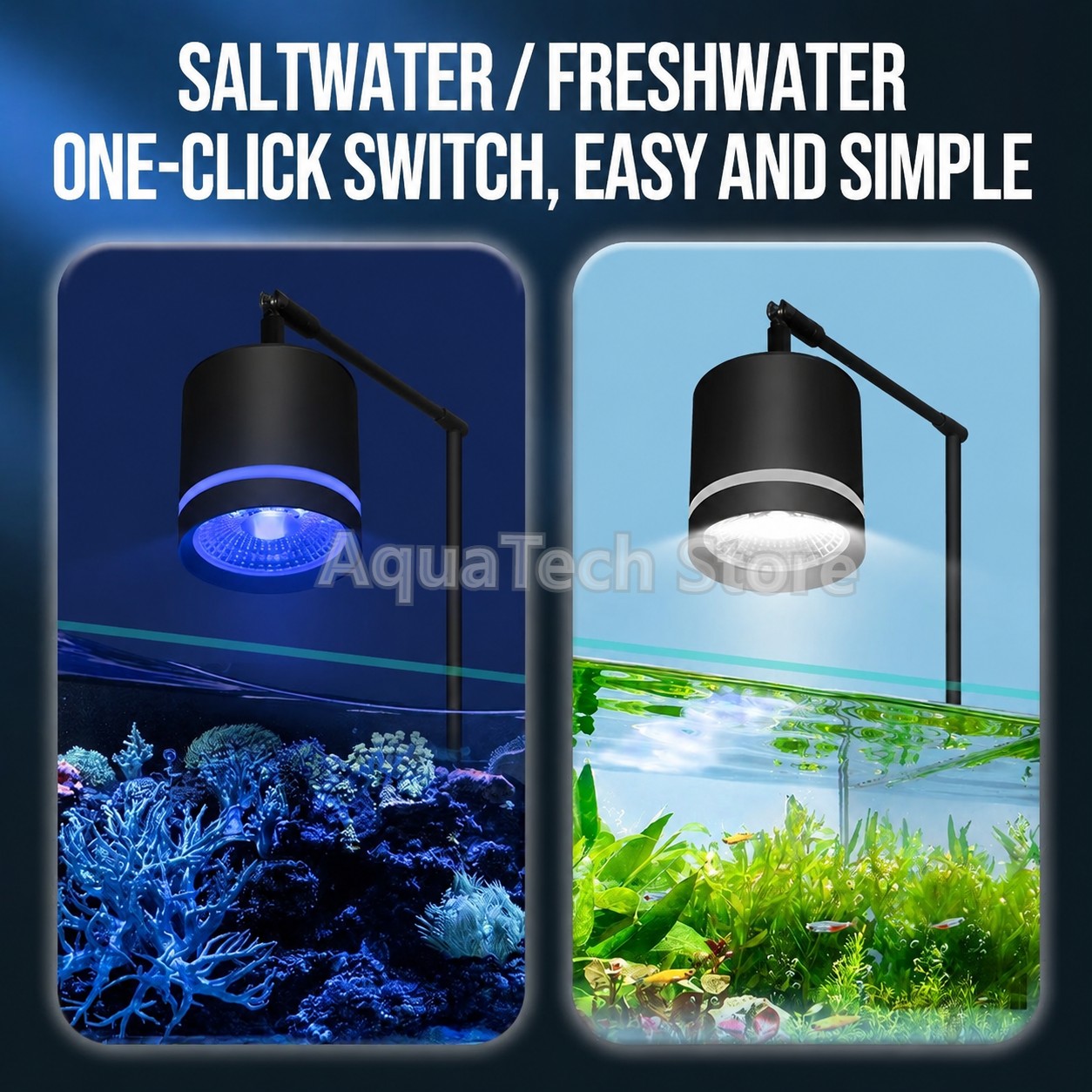 3 Modes COB LED Aquarium Clip  - đánh giá và giá Aquarium Blue Marine Reef