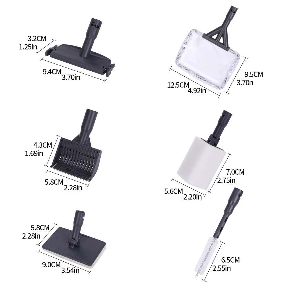 6 in 1 Aquarium Cleaning Tools - đánh giá và giá Marine Aquarium Glass Scraper