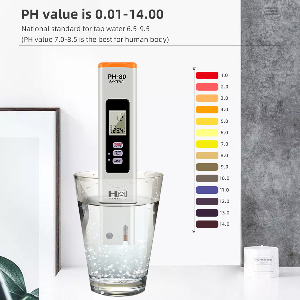 Digital PH Meter HM PH-80 PH T - đánh giá và giá Marine Aquarium Hydrometer